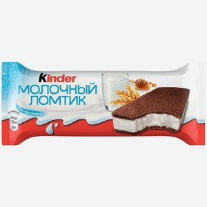 Пирожное бисквитное FERRERO KINDER МОЛОЧНЫЙ ЛОМТИК 27,9% ТУ 28Г, , ,