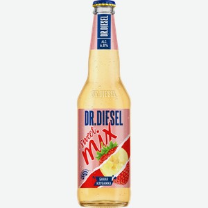 Пивной напиток DR. DIESEL SWEET MIX БАНАН И КЛУБНИКА СВЕТЛ. НЕФИЛЬТР. ПАСТЕР. СТ/Б. 0,45Л, ,