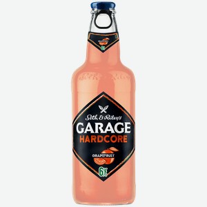 Пивной напиток SETH AND RILEY S GARAGE HARDCORE GRAPEFRUIT СВЕТЛ. ФИЛЬТР. ПАСТЕР. СТ/Б. 0,4Л