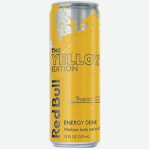 Энергетический б/а напиток RED BULL TROPICAL EDITION Ж/Б. 0,355Л, ,