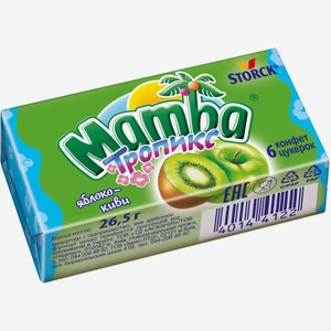 Жевательные конфеты MAMBA ТРОПИКС 26,5Г, , ,