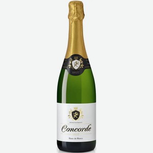 Вино игристое КОНКОРД 8,5-13,5% БЕЛ. БРЮТ 0,75Л
