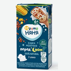 Кашка молочная ФРУТОНЯНЯ 3 ЗЛАКА ТУ Т/ПАК. 0,2Л, , ,