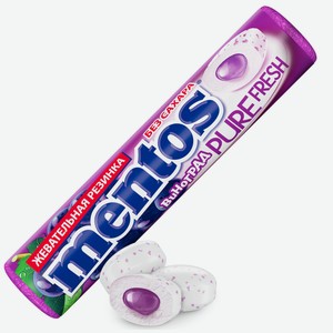 Жевательная резинка MENTOS ВИНОГРАД ТУ 15,5Г, , ,