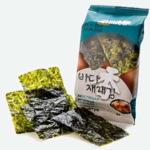 Морская капуста жареная CHINGU СО ВКУСОМ КИМЧИ 5Г, , ,