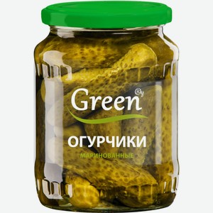 Огурцы маринованные GREEN ГОСТ СТ/Б. 680Г, , ,