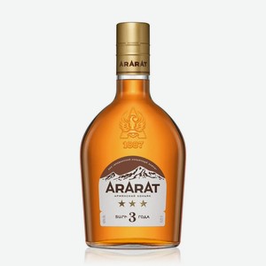 Коньяк армянский АРАРАТ 3 ГОДА 40% 0,25Л