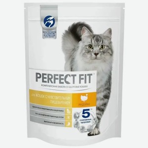 Корм влажный для кошек PERFECT FIT С ЧУВСТВИТЕЛЬНЫМ ПИЩЕВАРЕНИЕМ С ИНДЕЙКОЙ В СОУСЕ 75Г, , ,