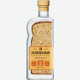 Водка Хлебная Половинка Пшеничная Мягкая 40% 0,45л