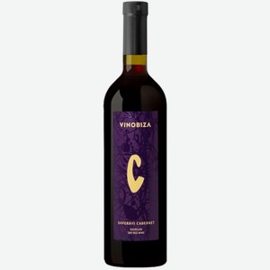 Вино сортовое ординарное ВИНОБИЗА САПЕРАВИ КАБЕРНЕ 9-15% КР. СУХ. 0,75Л, ,