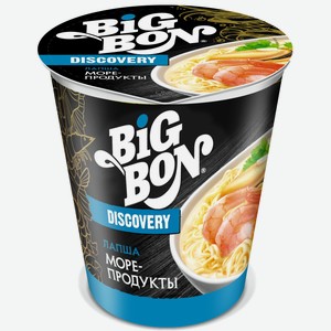 Лапша Bigbon Discovery С Морепродуктами 70г, , ,