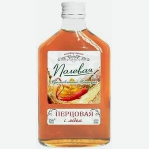 Настойка горькая ПОЛЕВАЯ ПЕРЦОВАЯ С МЕДОМ 35% 0,25Л