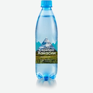 Вода питьевая СЕРЕБРО ХАКАСИИ НЕГАЗ. ПЭТ 0,5Л, ,