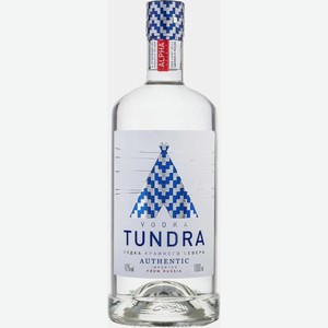 Водка Тундра Аутентик. Водка Крайнего Севера 40% 1л