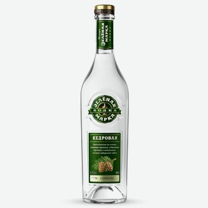 Водка особая ЗЕЛЕНАЯ МАРКА КЕДРОВАЯ 40% 0,375Л