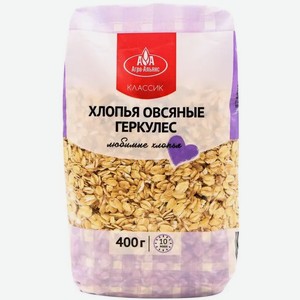 Хлопья овсяные АГРО-АЛЬЯНС ГЕРКУЛЕС ЭКСТРА ТУ 400Г, , ,