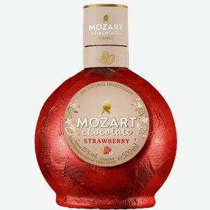 Ликер Моцарт Шоколад С Клубникой 15% 0,5л