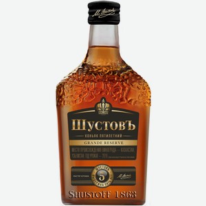 Коньяк Шустов 5 Лет 40% 0,25л