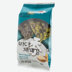 Морская капуста жареная CHINGU В КУНЖУТНОМ МАСЛЕ 5Г, , ,