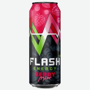 Энергетический напиток FLASH UP ENERGY ЯГОДНЫЙ МИКС Ж/Б. 0,45Л,