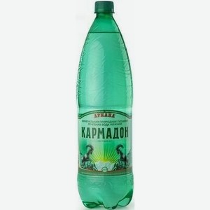 Минеральная лечебно-столовая вода КАРМАДОН ГАЗ. ПЭТ 1,5Л, ,