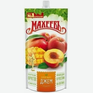 Джем Махеевъ Персик И Манго Дой-пак 300г, , ,