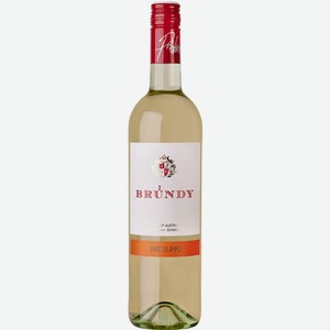 Вино сортовое ординарное БРУНДИ РИСЛИНГ 9-15% БЕЛ. П/СУХ. 0,75Л