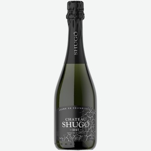 Вино игристое ШАТО ШУГО 10,5-11,5% БЕЛ. БРЮТ 0,75Л, ,