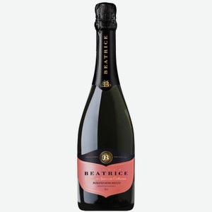 Вино игристое БЕАТРИЧЕ 10,5% РОЗ. П/СУХ. 0,75Л