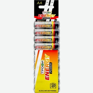 Элементы питания ТРОФИ ENERGY POWER AA-10ШТ БЛИСТЕР,