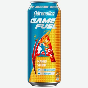 Энергетический напиток ADRENALINE GAME FUEL МАНГО Ж/Б. 0,449Л, ,
