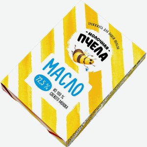 Масло сливочное МОЛОЧНАЯ ПЧЕЛА 72,5% ТУ 180Г,