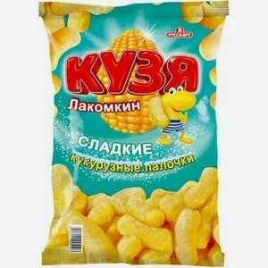 Кукурузные палочки КУЗЯ ЛАКОМКИН С САХАРНОЙ ПУДРОЙ 140Г, , ,