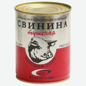 Свинина тушеная МПК ПОТАНИНО ГОСТ Ж/Б. 338Г, , ,