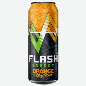 Энергетический напиток FLASH UP ENERGY АПЕЛЬСИНОВЫЙ РИТМ Ж/Б. 0,45Л,