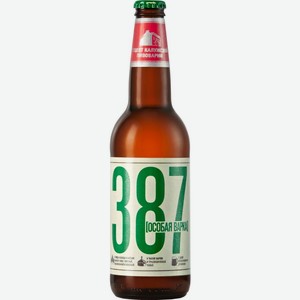 Пиво 387. Особая Варка Светл. Фильтр. Пастер. Ст/б. 0,45л