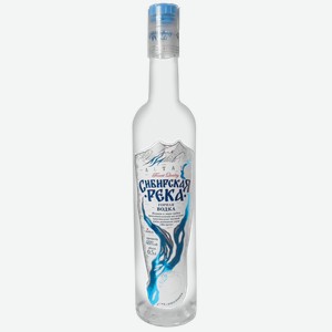 Водка Сибирская Река Горная 40% 0,5л