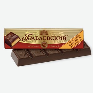 Шоколадный батончик БАБАЕВСКИЙ С ПОМАДНО-СЛИВОЧНОЙ НАЧИНКОЙ 50Г, , ,