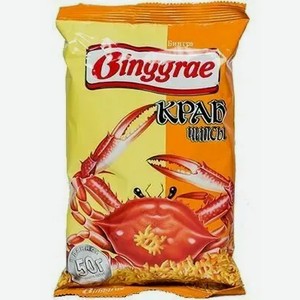 Чипсы Binggrae Краб Ту 50г, , ,