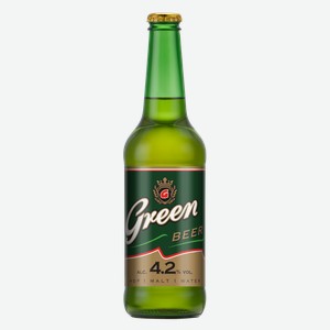 Пиво Green Beer Светл. Фильтр. Пастер. Ст/б. 0,45л