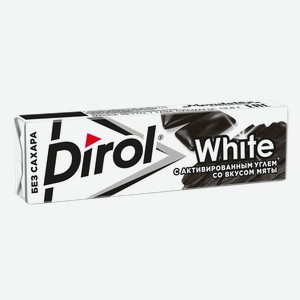 Жевательная резинка DIROL WHITE РАСТИТЕЛЬНЫЙ УГОЛЬ-МЯТА 13,6Г, , ,