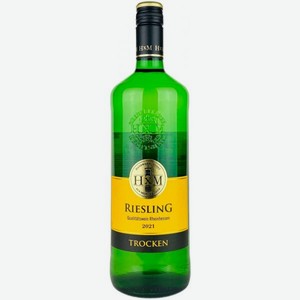 Вино HXM Рислинг Трокен RHEINHESSEN Белое Сухое 1л