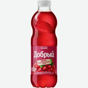 Сок  Добрый  Виноград-Клюква, морс, в пластиковой бутылке, 970 мл