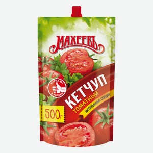 Кетчуп Махеев Томатный 500гр Татарстан дой-пак