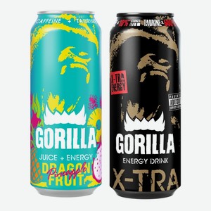 Напиток  Gorilla  0,45л ж/б б/алкогольный тониз.газ.пастер.