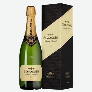 Игристое вино Kaapse Vonkel Brut в подарочной упаковке 0.75 л.