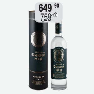 Водка Дикий Мед Классика 0,7л 40%