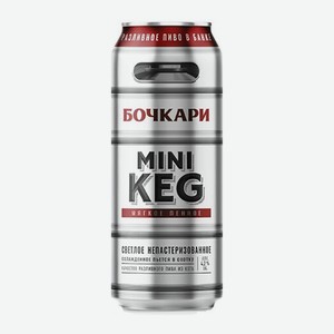 БОЧКАРИ Мини Кег 4,2% 0,45л ж/б
