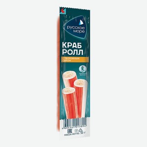 Палочка Крабовая Краб-ролл С Творожным Сыром Охл. Пастер. Крабия 50гр