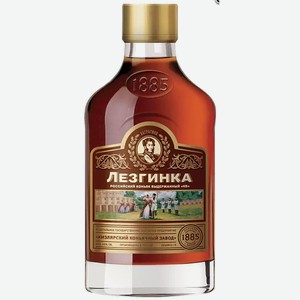 Коньяк Российский выдержанный КВ Лезгинка, 40%, 100мл